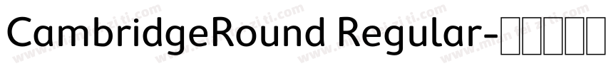 CambridgeRound Regular字体转换
